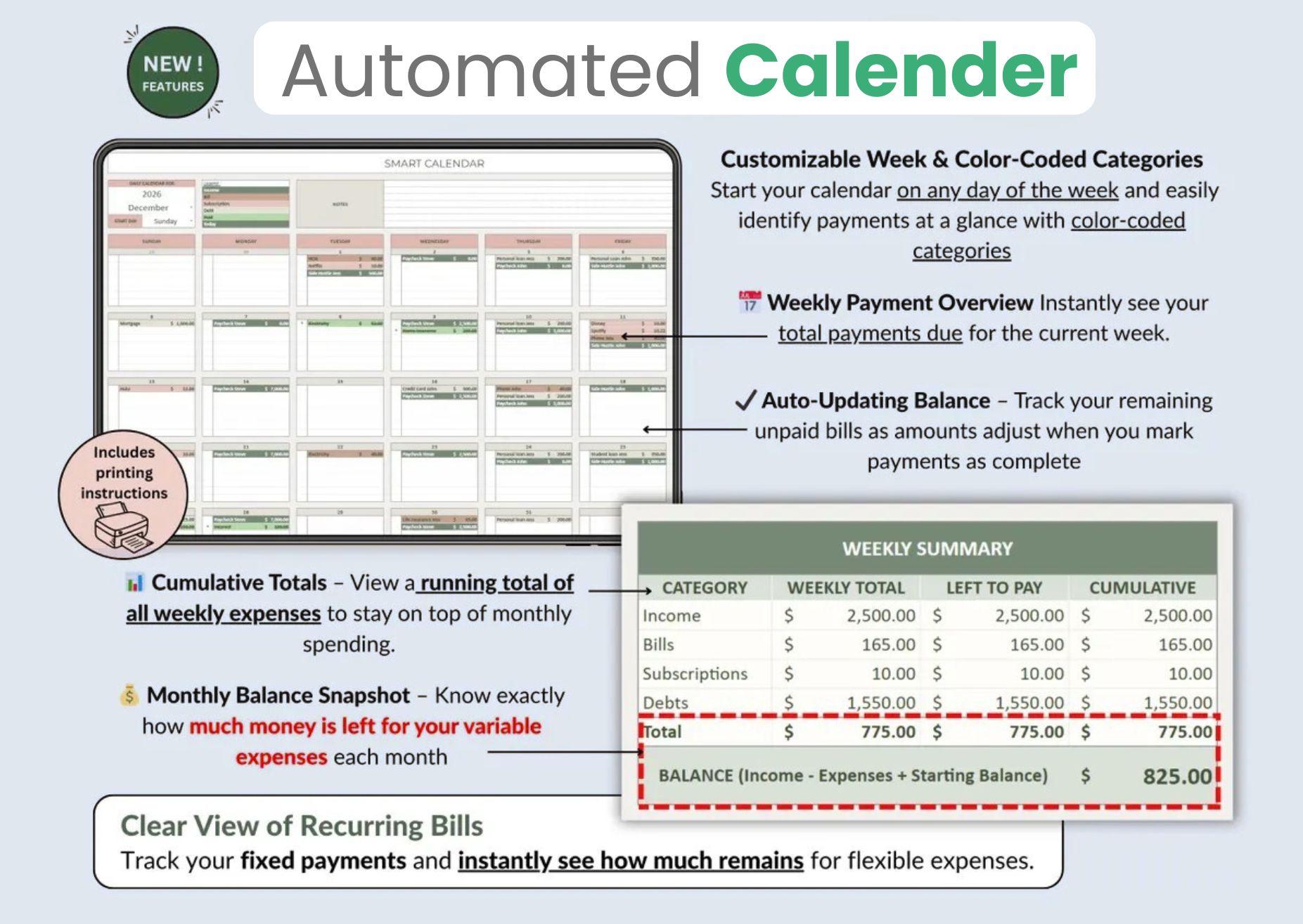 Automated Calendar