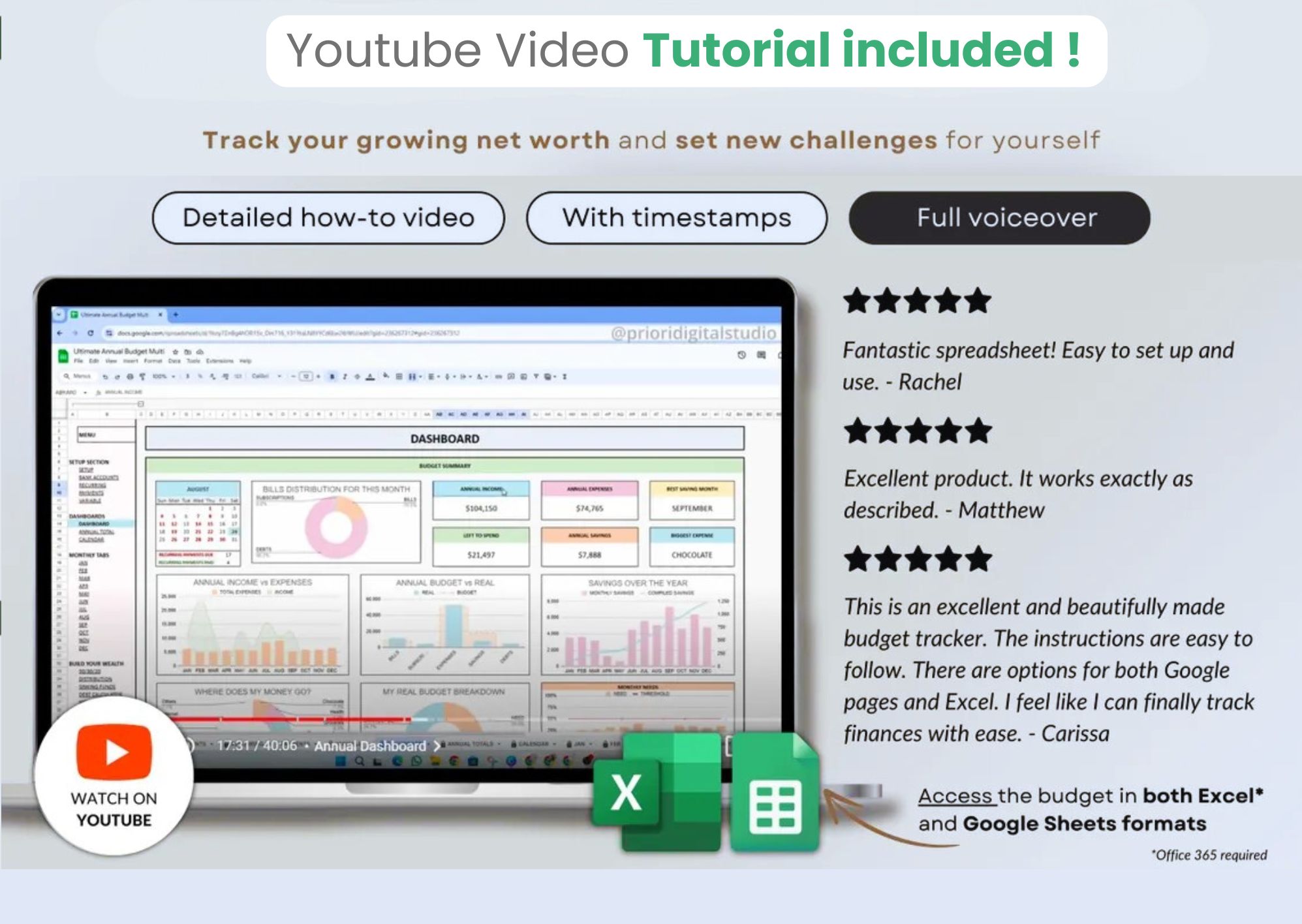 Video Tutorial Included